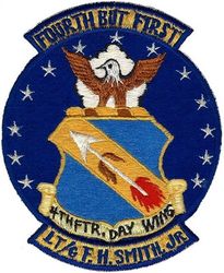 4th Fighter-Day Wing 
Gen. Frederic H. Smith, Jr. was 5th Air Force Commander at this time. Patch probably made when he visited the unit. Japan made.
