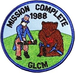 501st Tactical Missile Wing Morale
In 1988 the US agreed with the USSR to remove all cruise missiles from Europe and inactivate the units.

