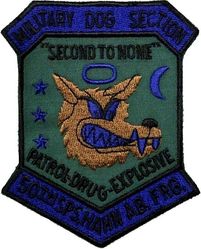 50th Security Police Squadron K-9 Section
German made.
Keywords: subdued