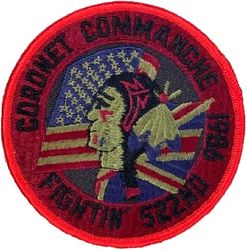 522d Tactical Fighter Squadron Exercise CORONET COMMANCHE 1986
TDY at RAF Boscombe Down, UK.
Keywords: subdued