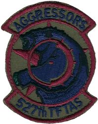 527th Tactical Fighter Training Aggressor Squadron
Aircrew worn, on Velcro, US made.
Keywords: subdued