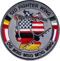 52d Fighter Wing Gaggle
Flags of The Netherlands, Belgium, Italy and Poland represent 52d FW detachment locations. 
