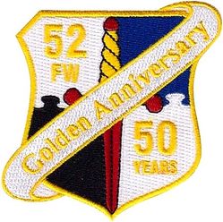 52d Fighter Wing 50th Anniversary 
Worn in 2022, 50 years at Spangdahlem AB.
