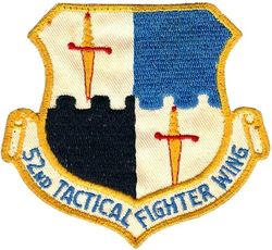 52d Tactical Fighter Wing
First version circa 1972, on twill, German made.
