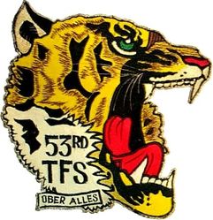 53d Tactical Fighter Squadron Morale
Back patch awarded to mission ready crew members. German made.
