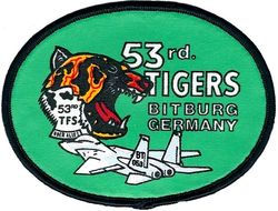 53d Tactical Fighter Squadron F-15
Silkscreened hat patch.
