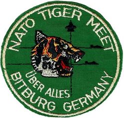 53d Tactical Fighter Squadron NATO Tiger Meet 1981
Original as I got it in 1981 while stationed at Bitburg, beware of fakes. German made. 
