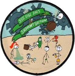 555th Expeditionary Fighter Generation Squadron Support Section Morale 2023
Woven patch.
