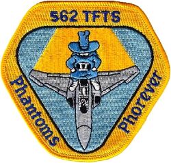 562d Tactical Fighter Training Squadron F-4
One of the few from this series that was actually worn by the unit depicted.
