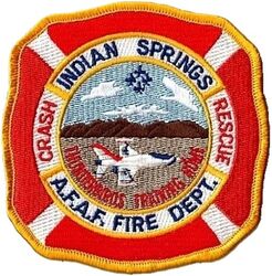 57th Civil Engineer Squadron Fire Protection Flight
The 57th at Nellis was responsible for supporting nearby Indian Springs AFAF until it became Creech AFB and gained its own wing.
