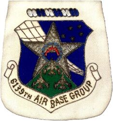 6139th Air Base Group
Bullion blazer patch. Japan made.
