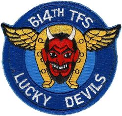614th Tactical Fighter Squadron 
Last patch used before inactivation. Smaller, computer stitched.
