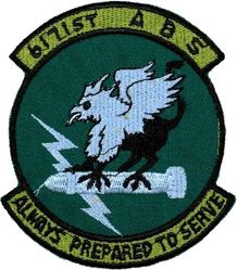 6171st Air Base Squadron
Korean made.
Keywords: subdued