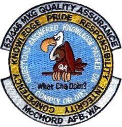 62d Maintenance Group and 446th Maintenance Group Quality Assurance Section Morale
