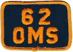 62d Organizational Maintenance Squadron 
Hat patch.
