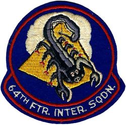 64th Fighter-Interceptor Squadron
On felt.

