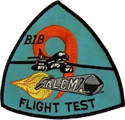 6512th Test Squadron B-1B ALCM Flight Test
ALCM=AGM-86 Air-Launched Cruise Missile.
9 is for the 9th B-1 produced.
