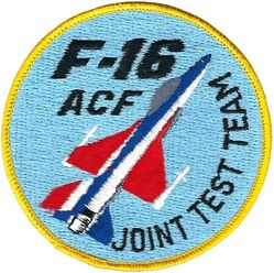 6512th Test Squadron F-16 Joint Test Team 
ACF= Air Combat Fighter
