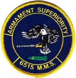 6515th Munitions Maintenance Squadron
Silkscreened patch.
