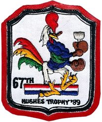67th Tactical Fighter Squadron Hughes Trophy 1989
Korean made on leather.
