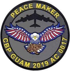 69th Expeditionary Aircraft Maintenance Squadron Continuous Bomber Presence 2019
For B-52H 60-0017. Deployed to Andersen AFB, Guam.
Keywords: PVC