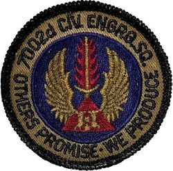 7002d Civil Engineering Squadron
German made.
Keywords: subdued