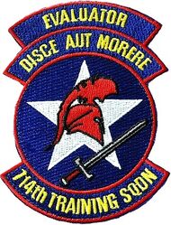714th Training Squadron Evaluator
Manages the Formal Training Unit (FTU) for approximately 600 student loadmasters each year.
