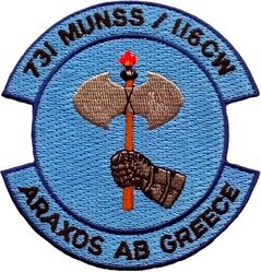 731st Munitions Support Squadron
Maintains nuclear weapons to be mounted on 116th CW Greek AF F-16s during war if necessary. 
