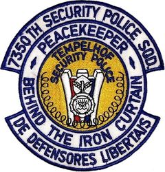 7350th Security Police Squadron Morale
German made.
