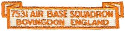 7531st Air Base Squadron Tab
