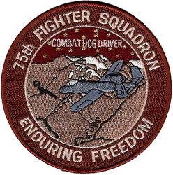 75th Fighter Squadron Operation ENDURING FREEDOM 
Keywords: desert