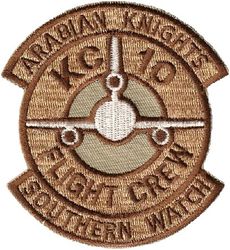 76th Air Refueling Squadron KC-10 Operation SOUTHERN WATCH
Keywords: Desert