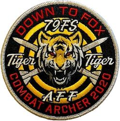 79th Fighter Squadron Exercise COMBAT ARCHER 2020
