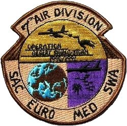 7th Air Division Operation DESERT SHIELD/STORM 1990-1991
Keywords: Desert