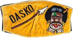 80th Tactical Fighter Squadron 
Personalized visor cover, F-16 era. Korean made.
