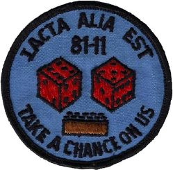 Class 1981-11 Undergraduate Navigator Training
IACTA ALIA EST= The die is cast.
