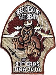 81st Expeditionary Rescue Squadron Combined Joint Task Force - Horn of Africa 2010
Keywords: Desert