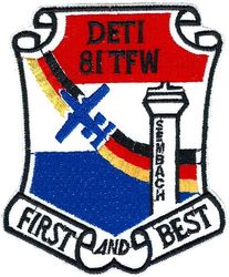 81st Tactical Fighter Wing Detachment 1
German made.
