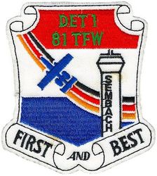 81st Tactical Fighter Wing Detachment 1
German made.
