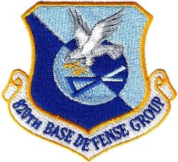 820th Base Defense Group 
Provides planning, training, equipping and preparation of three security forces squadrons. They are the only global ‘first-in’ force protection unit to provide fully-integrated, highly capable and responsive forces to protect overseas contingency operations around the globe at a moment’s notice.

