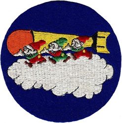 831st Bombardment Squadron, Heavy
Fort Dix AAB, NJ, 18 October 1942; Gowen Field, ID, 1 October 1943; Fairmont AAF, NE, 20 September 1943 – 11 March 1944; Venosa Airfield, Italy, c. 30 April 1944 – c. 9 May 1945; Sioux City AAB, IA, 24 July 1945; Smoky Hill AAF, KS, 8 September 1945 – 20 August 1945. Previously 11th Antisubmarine Squadron, redesignated 831st BMS in October 1943. WW 2 era on felt. Same insignia seemed to be used for both.
