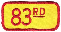 83d Fighter-Interceptor Squadron 
Hat patch.
