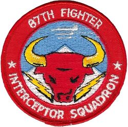 87th Fighter-Interceptor Squadron
Lighter colors, second 4" version.
