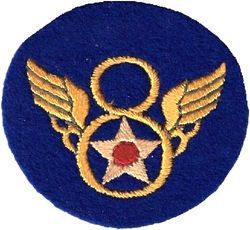 8th Air Force
UK made on felt.
