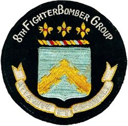 8th Fighter-Bomber Group Far East Air Force Gunnery Meet 1955
Black version worn for 1955 FEAF Gunnery Meet. Japan made.
