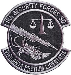 8th Security Forces Squadron 
Korean made.

