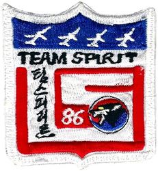 8th Tactical Fighter Wing Exercise TEAM SPIRIT 1986
Korean made.
