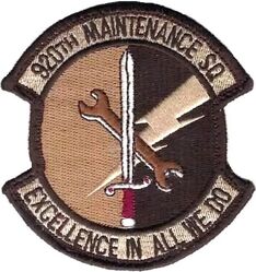 920th Aircraft Maintenance Squadron
Keywords: Desert