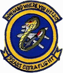 92d Air Refueling Squadron C Flight
Korean made.

