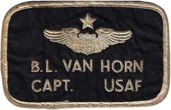 92nd Tactical Fighter Squadron Name Tag
Pilot wings, circa 1960-1963, UK made.
